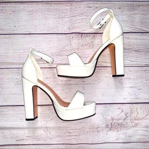 Dollskill | White Platform Heels